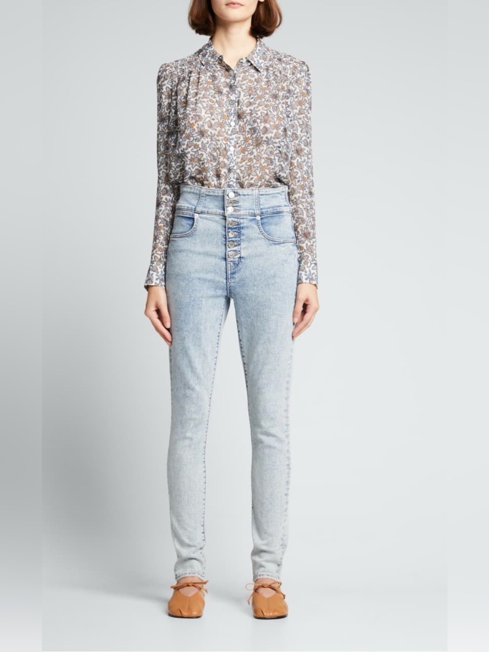 VERONICA BEARD Katherine Corset Skinny Jean in Color Vail